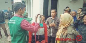 Kejari Pemalang Periksa Suhu Tubuh Pelanggar Lalu-lintas