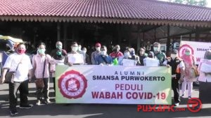 Alumni SMANSA Purwokerto 91 Bantu APD dan Sembako