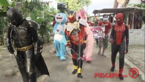 Ahay! di Pemalang â€˜Super Heroâ€™ Bagi Masker dan Semprot Disinfektan