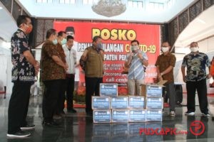 Sumbangan Masker Terus Mengalir ke Posko Covid-19 Pemalang