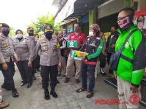 Polres Tegal Kota Bagikan Bingkisan Sembako