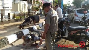 Tak Bermasker, Puluhan Orang di Kota Tegal Dihukum Push-Up