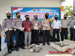 Dibangun Pos Polisi Modern Minimalis di Polres Tegal Kota