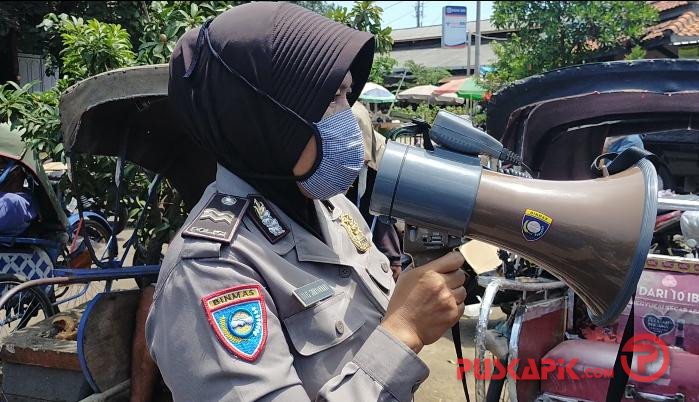 Siaran Keliling, Dinkominfo dan Polres Pekalongan Kota Ajak Patuhi Protokol Kesehatan