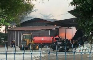 Petang Tadi, Gudang Jagung PT Terbit Baru Abadi, Pemalang, Terbakar