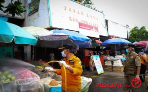 Sekuriti Meninggal Positif Covid-19, Pasar Pagi Pemalang Disemprot Disinfektan