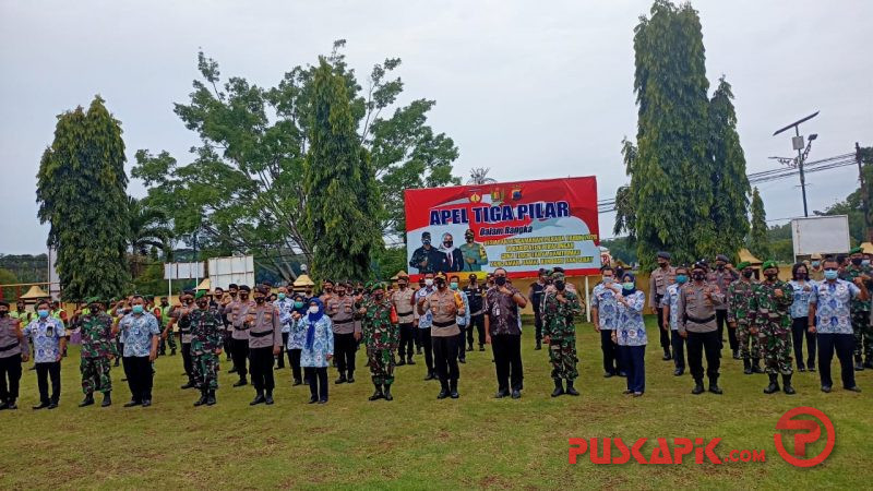 Jelang Coblosan Pilkada, Polres Pekalongan Apel Tiga Pilar