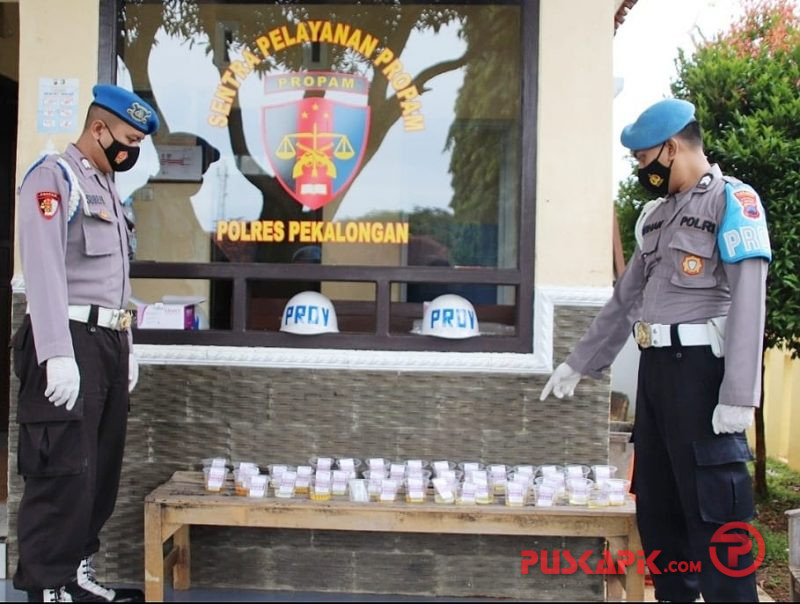 51 Anggota Polres Pekalongan Dites Urine Dadakan, Ini Hasilnya