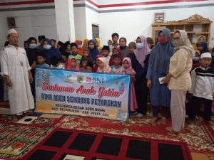 Agen BNI 46 Seven Petarukan Bagikan Santunan Kepada Ratusan Anak Yatim Piatu