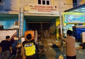 Polres Pekalongan Pasang Spanduk Waspada Copet