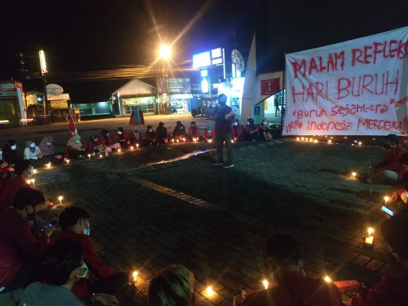 Tadi Malam, IMM Banyumas Refleksi Hari Buruh