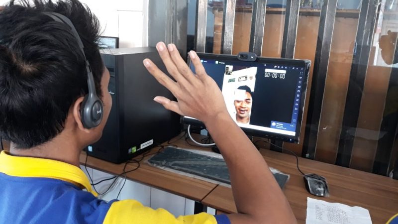 Napi di Lapas Brebes Bisa Silaturrahmi  Virtual