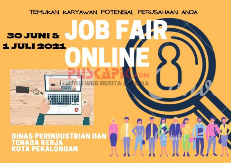 Tekan Angka Pengangguran, Dinperinaker Kota Pekalongan Gelar Job Fair Virtual 2021