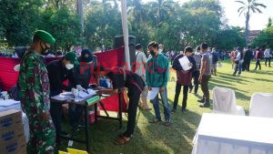 Serbuan Vaksinasi TNI/Polri Disambut Antusias Ribuan Masyarakat Kota Pekalongan