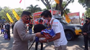 Silaturahmi ke Polres Pemalang, Pekerja Seni Dapat Bantuan Sosial