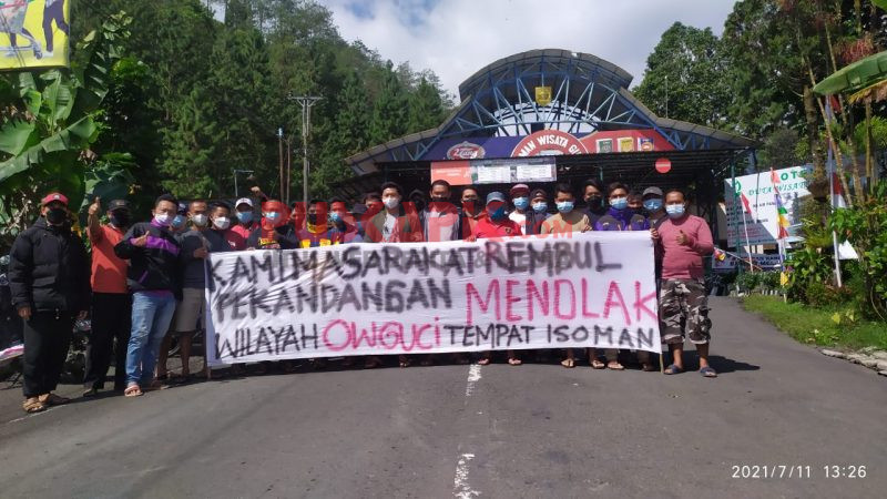 Tolak OW Guci Jadi Tempat Isoman Covid-19, Puluhan Warga Demo