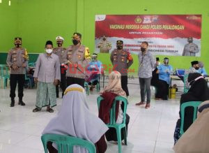 Vaksinasi Covid-19, Polres Pekalongan Sasar Pesantren