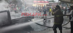 Video Viral Mobil Pikap Terbakar di Jalan Ahmad Yani Comal Pemalang, Begini Kronologinya