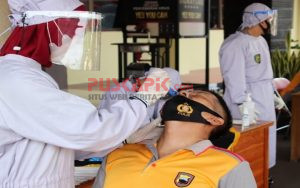 296 Anggota Polres Pekalongan Ikuti Tes Swab Antigen