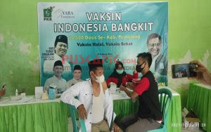 Sambut Hari Santri, DPC PKB Pemalang Gelar Vaksinasi di 5 Titik