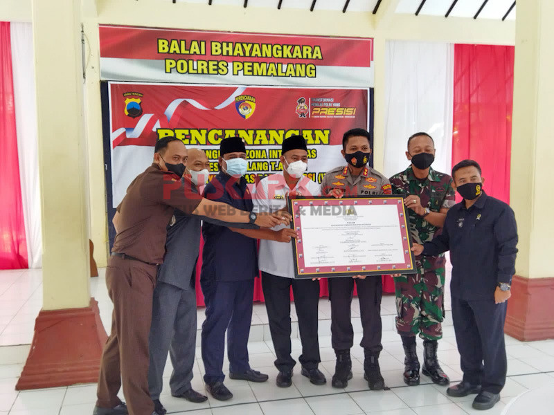 Polres Pemalang Canangkan Pembangunan Zona Integritas WBK 2022