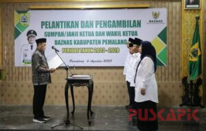 Lantik Pimpinan Baznas Pemalang 2023-2028, Begini Pesan Bupati