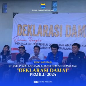 Deklarasi Pemilu Damai, PMII Pemalang : Jangan Ada Provokasi Pemecah Belah