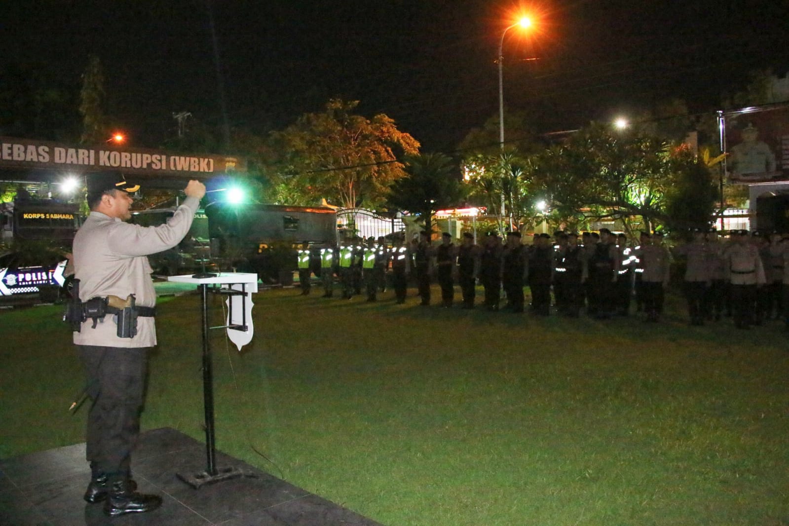 Polres Brebes Malam Ini Terjunkan Ratusan Personel Amankan Idul Adha di Brebes 