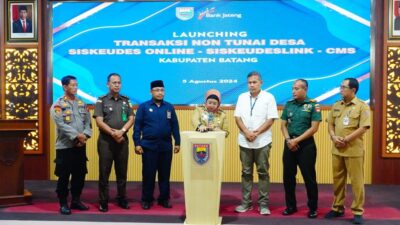 Antisipasi Korupsi, Dispermades Batang Resmi Wajibkan Transaksi Non Tunai Untuk Desa