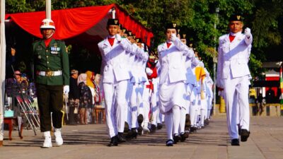 Upacara HUT Ke-79 RI, Pj Bupati Batang Ingin Implementasikan Nilai Pancasila Dalam Kelola Pemerintahan