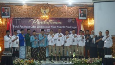 Dua Paslon Daftar ke KPU Kota Pekalongan dalam Pilkada 2024