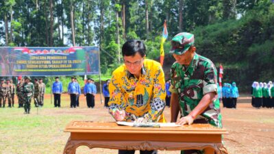 TMMD Sengkuyung Tahap 4 Resmi Dibuka di Desa Bedagung Paninggaran