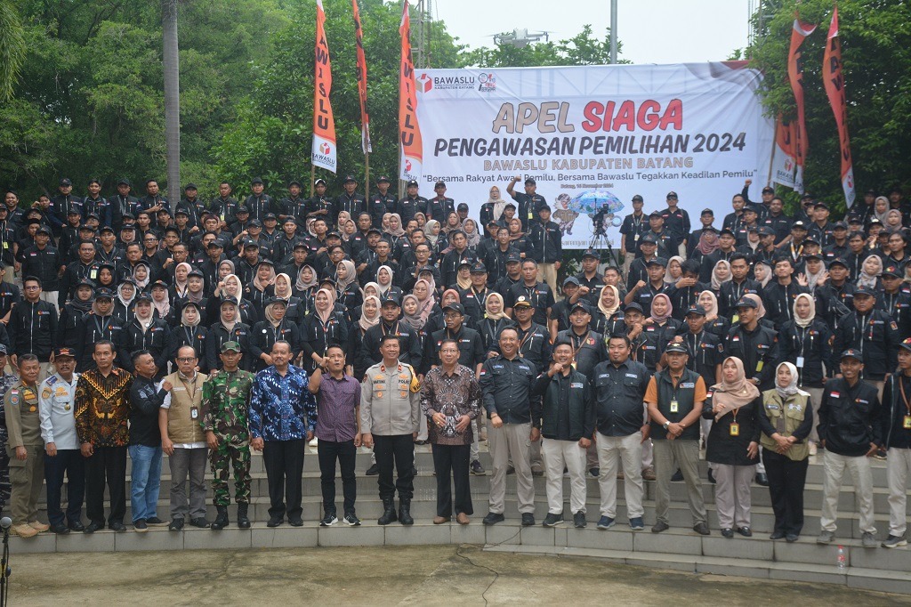Ngalap Berkah, Bawaslu Gelar Apel di Kawasan Kramat