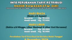 Sempat Ditunda, Besok Pagi Tarif Masuk ke Wisata Guci Naik