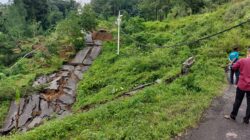 Jalan Semingkir Wisnu Pemalang Longsor, Akses Utama ke Watukumpul Lumpuh