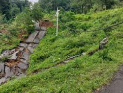 Jalan Semingkir Wisnu Pemalang Longsor, Akses Utama ke Watukumpul Lumpuh