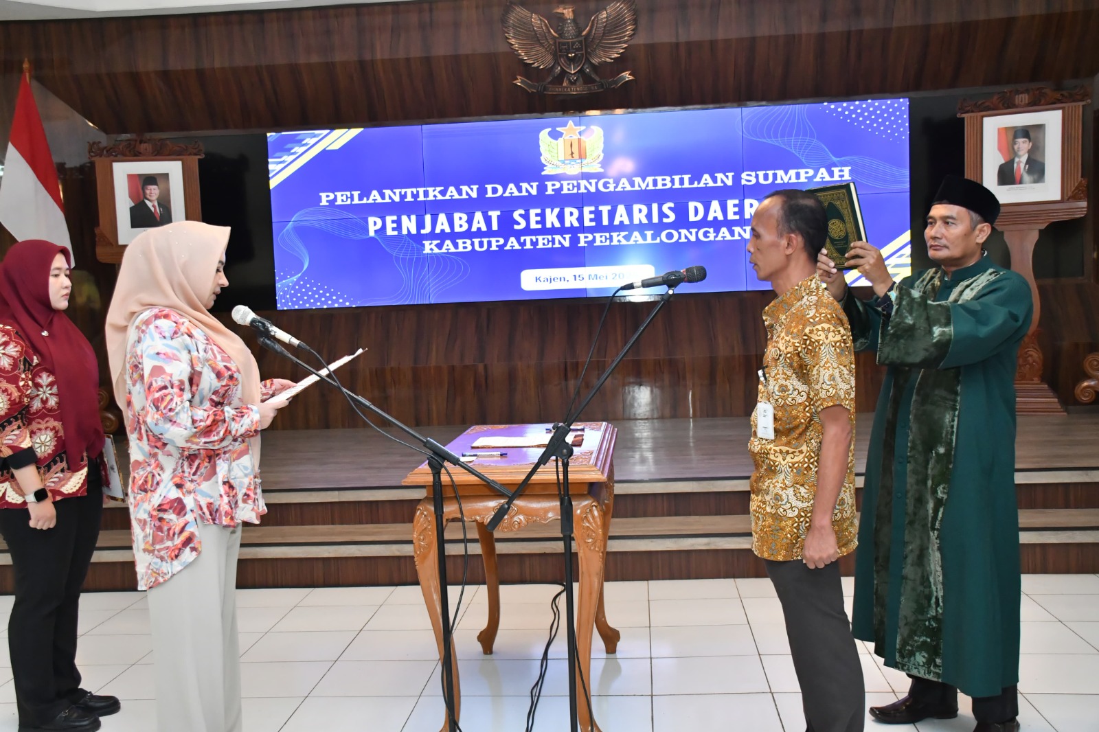 Bupati Fadia Lantik Edy Herijanto sebagai Penjabat Sekda