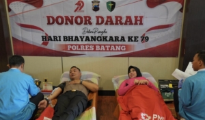 Polres Batang Gelar Donor Darah, Sambut HUT Bhayangkara ke-79