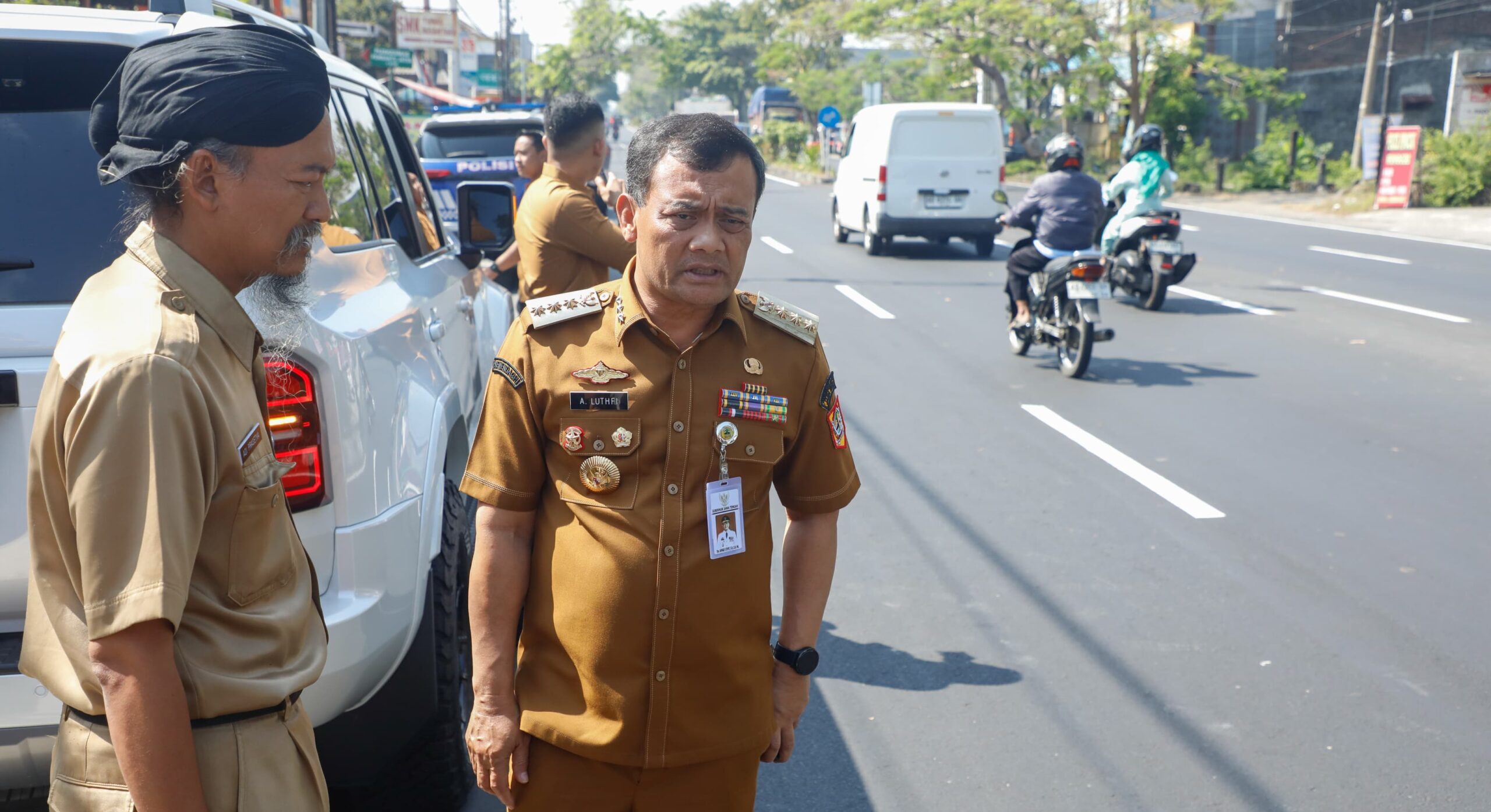 Pembangunan Infrastruktur Jalan Baru Capai 6 Persen, Gubernur Ahmad Luthfi Tinjau Kantor DPU Solo