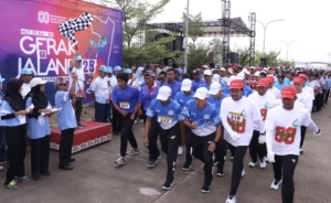 Parade Langkah Patriotik Sambut HUT RI ke-80, 75 Regu Penuhi Jalanan Brebes