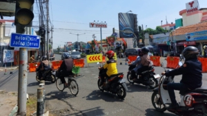 Sistem Satu Arah Mulai Diterapkan di Jalan Jenderal Sudirman Pemalang
