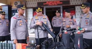 Cek Amunisi dan Senjata Gas Air Mata, Kapolres Pekalongan: Pastikan dalam Kondisi baik