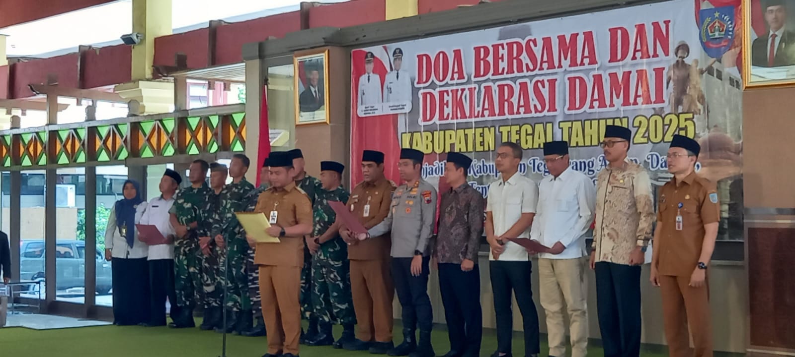 Deklarasi Damai di Kabupaten Tegal, Bupati Ischak: Bukan Sekadar Seremonial Saja