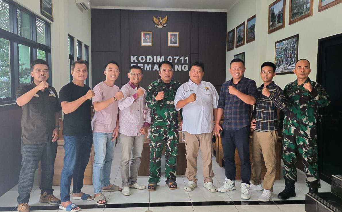 Silaturahmi ke Dandim, Pengurus IOF Pemalang Bahas Baksos Trabas HUT TNI