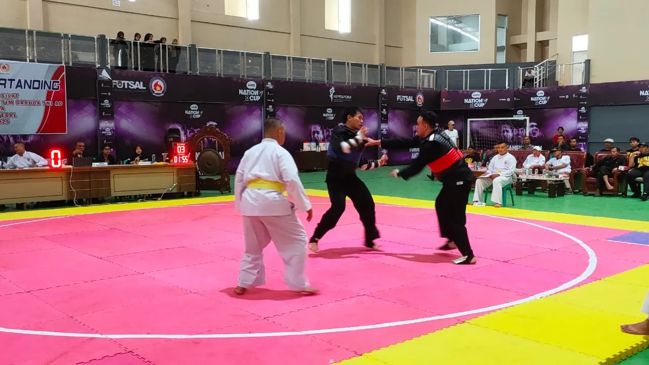 GOR Tegal Selatan Bergemuruh, Tim Pelatnas Pencak Silat Uji Coba Lawan Tim Garuda dan IPSI Kota Tegal