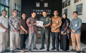 KPU Sambangi Kodim Pemalang, Bahas Hak Pilih Prajurit TNI