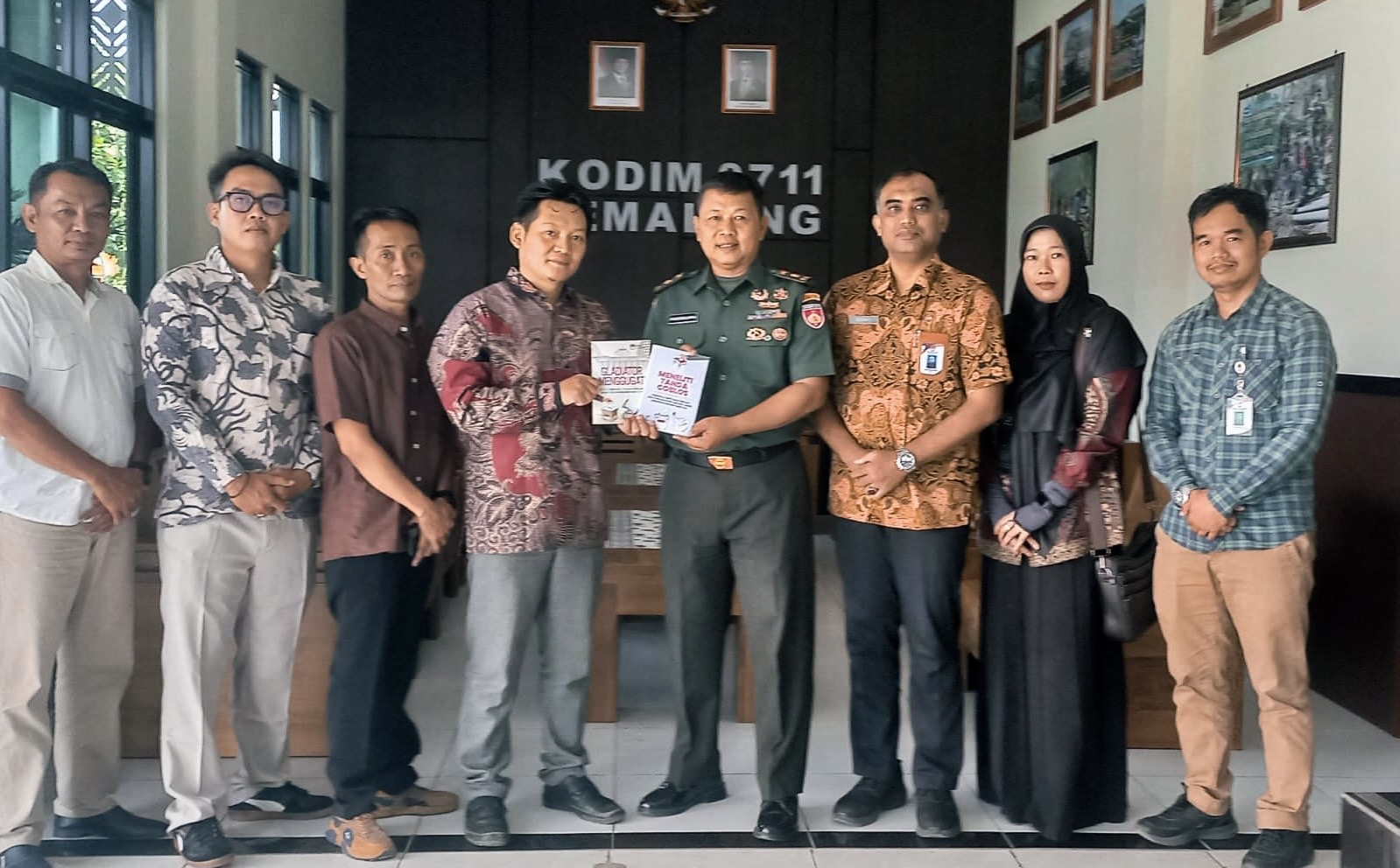 KPU Sambangi Kodim Pemalang, Bahas Hak Pilih Prajurit TNI