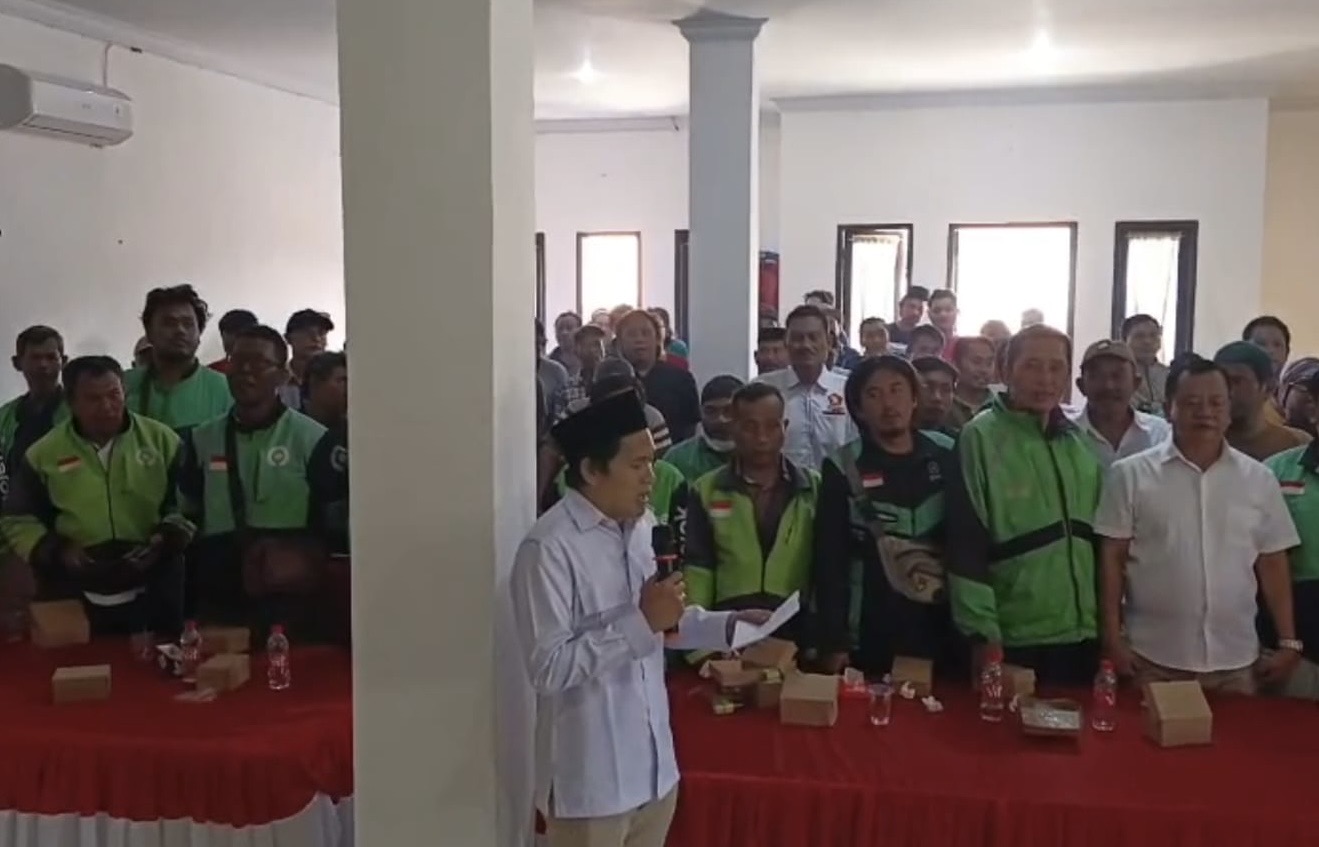 Gerindra Brebes Gandeng Ojol, Deklarasi Damai Digelar: “Indonesia Emas, Brebes Beres”