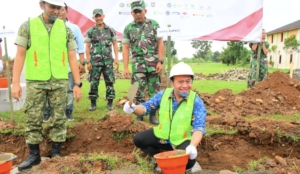 Dukung Program Nasional, Wabup Sukirman Lakukan Peletakan Batu Pertama Koperasi Merah Putih di Kesesi
