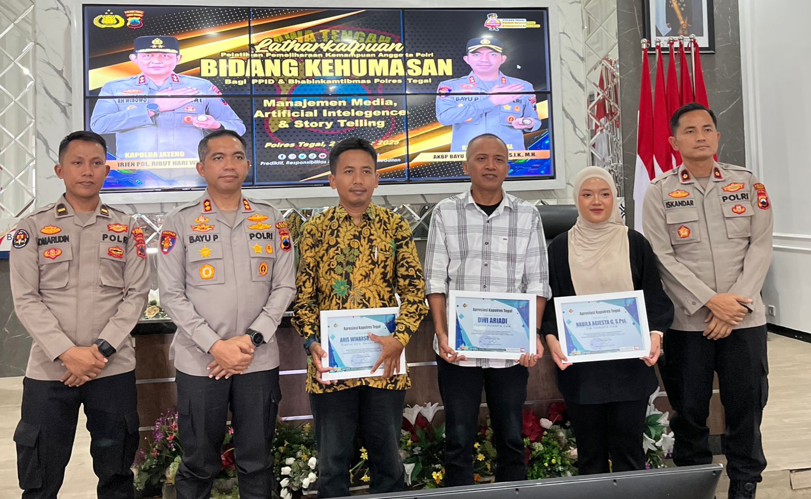 Polres Tegal Latih PPID dan Bhabinkamtibmas Melek Digital, Hadirkan Pakar AI dan Pengelolaan Media